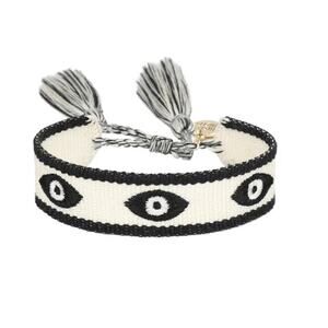 RETAIL $35 Kinsley Armelle Delmira Coll. Evil Eye Tuxedo Bracelet*BNWT